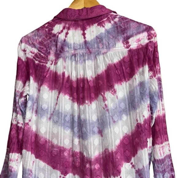 Pilcro Janesse Tie-Dye Buttondown Anthropologie - Picture 13 of 15